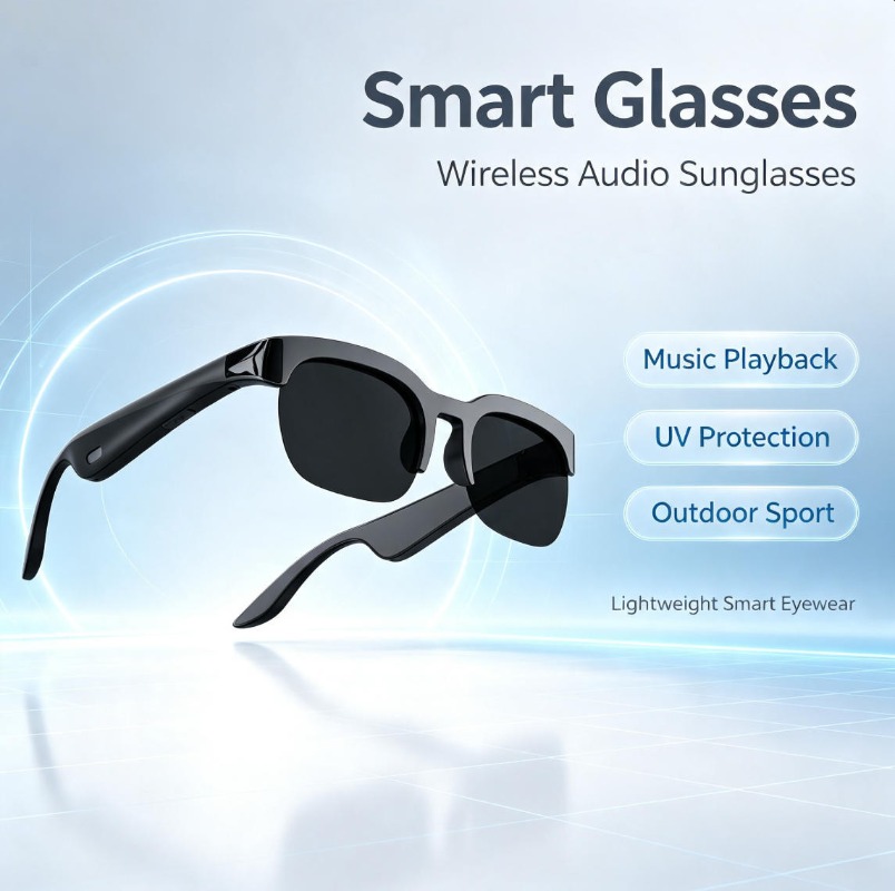 Audio Music For Video - Inteligentne okulary słuchawkowe 2026 z funkcją