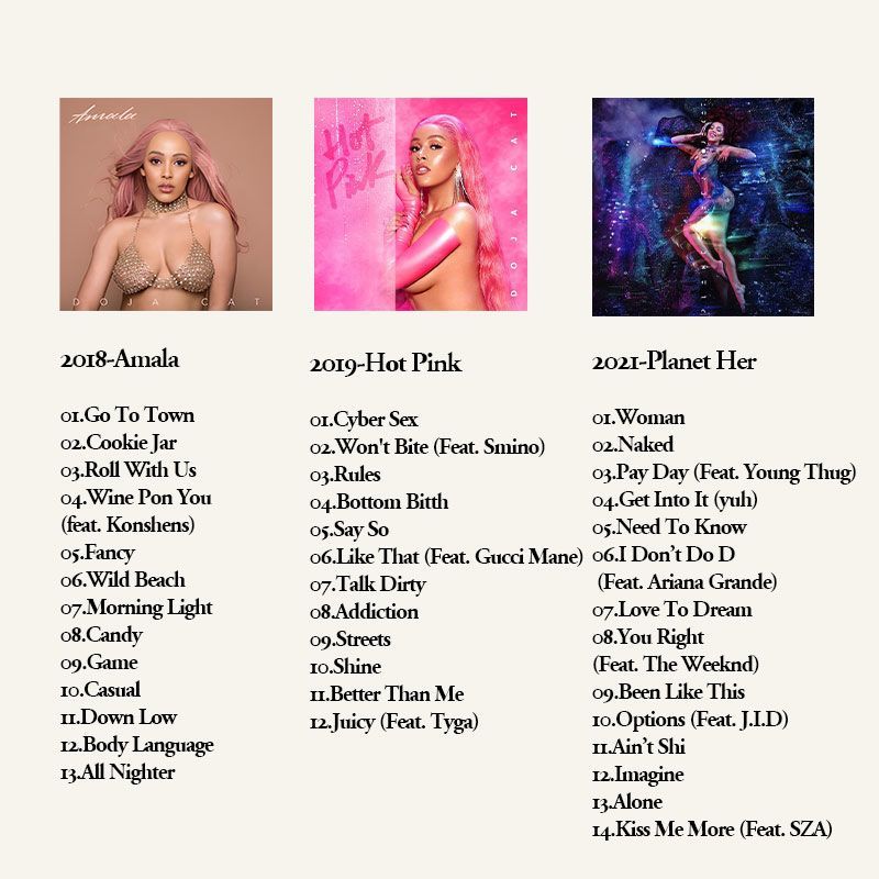 Doja Cat 6CD Music Album Colle – Audio Music Cd recenzja i cena