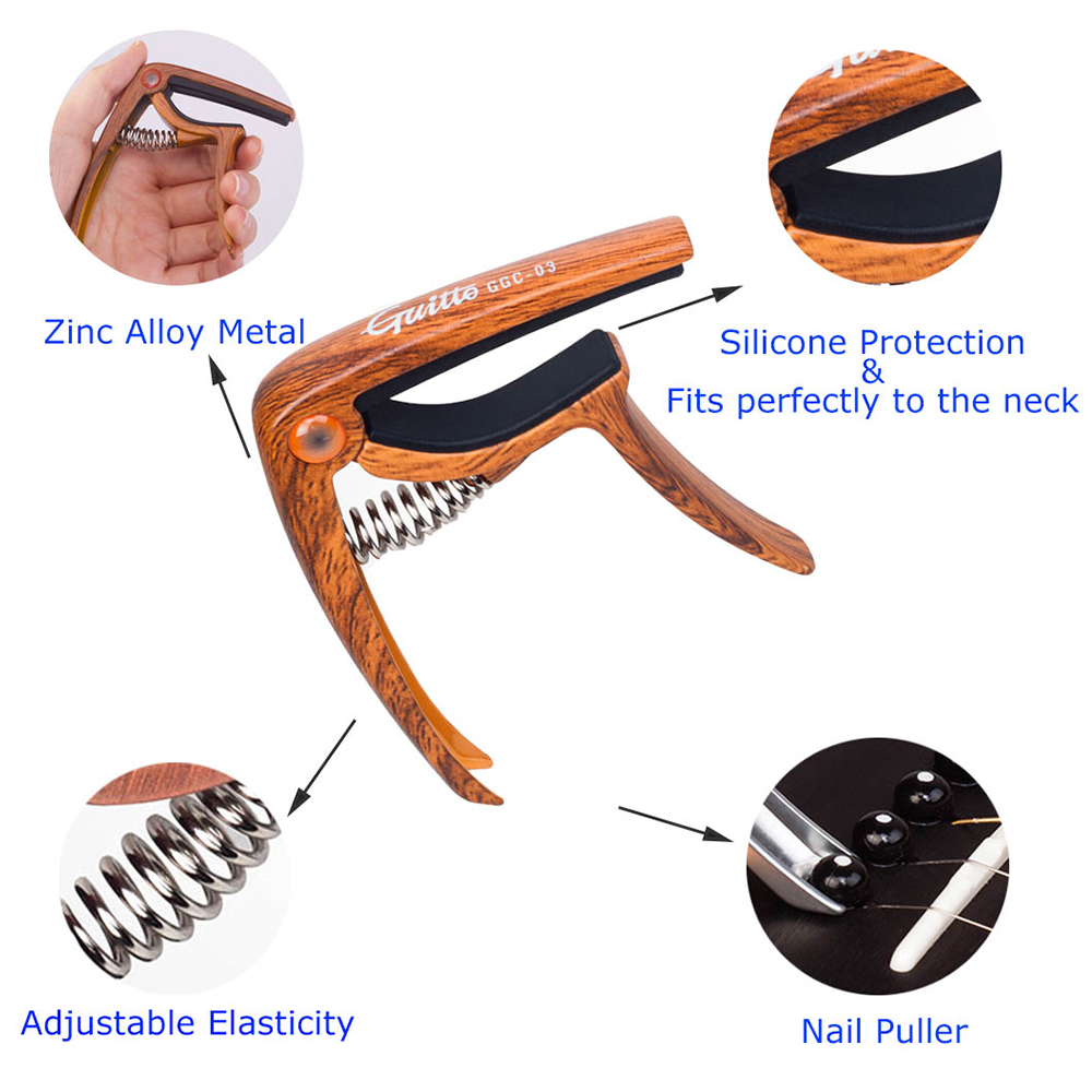 Kapodaster JOYO Guitto Series  – Guitar Capo Clip recenzja i cena