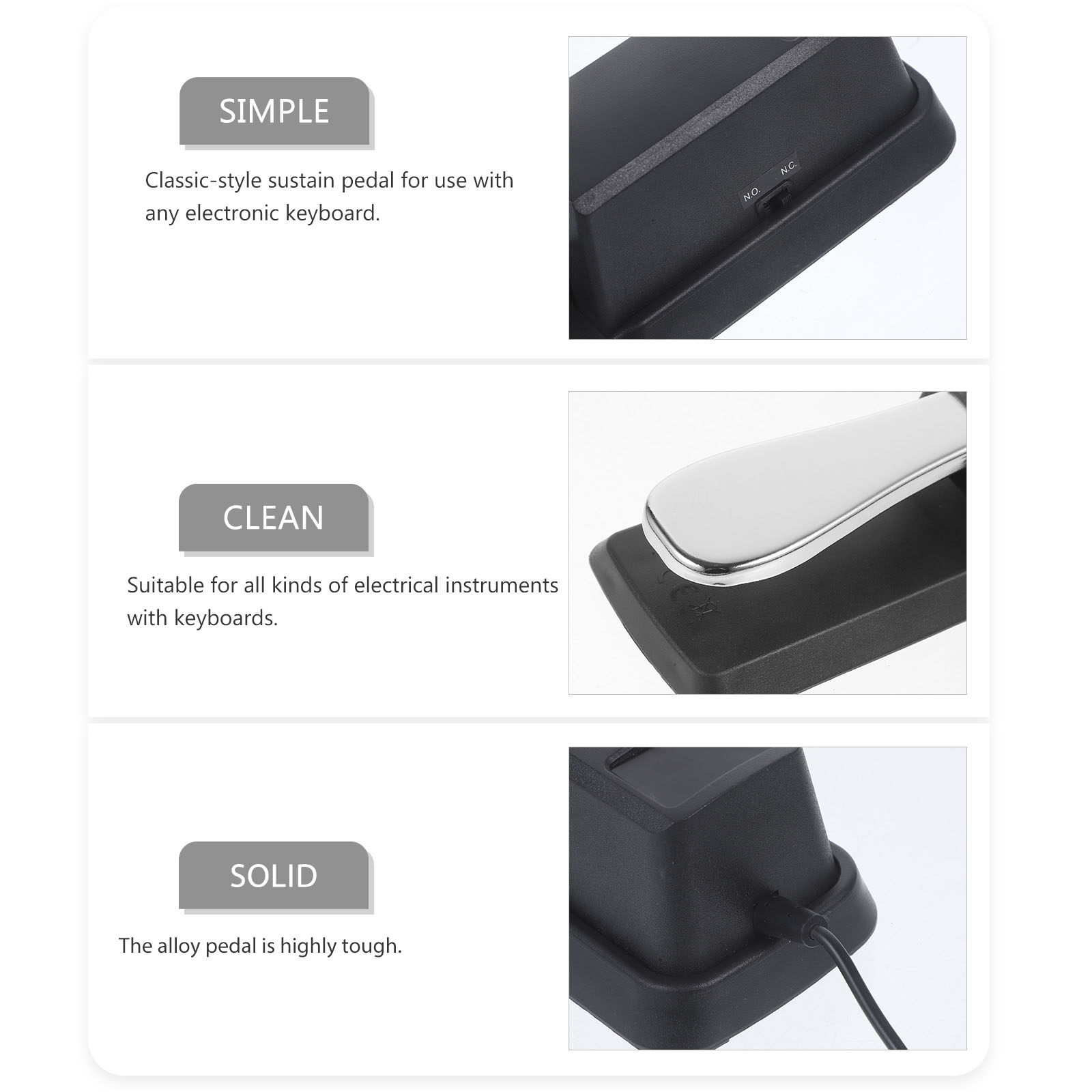 Klasyczny uniwersalny pedał su – Piano Sustain Pedal recenzja i cena
