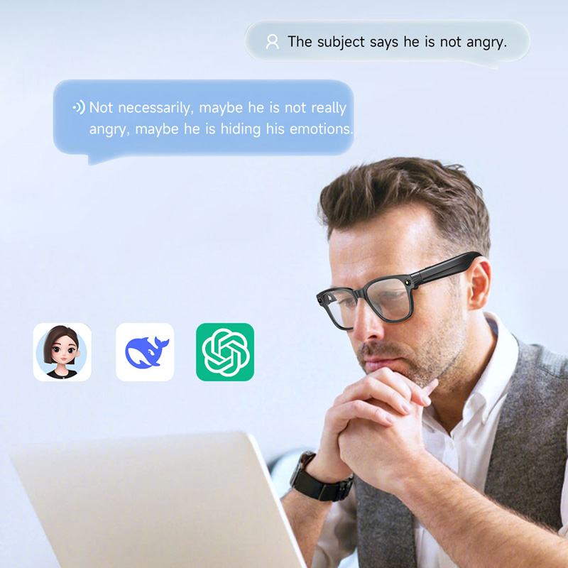 Inteligentne okulary AI z 8-me – Audio Music For Video recenzja i cena