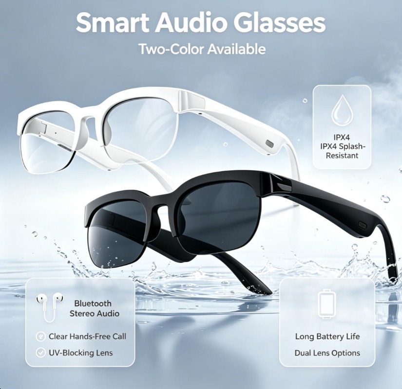 Inteligentne okulary audio w 2 – Audio Music For Video recenzja i cena